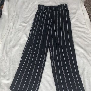 Black and white cotton pants